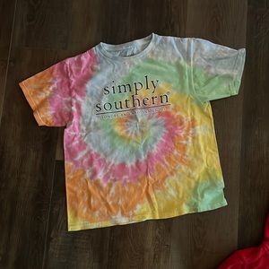 Children’s youth large tie-dye simply southern shirt